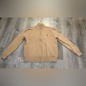 Polo Ralph Lauren TEXTURED COTTON FULL ZIP SWEATER - Cardigan